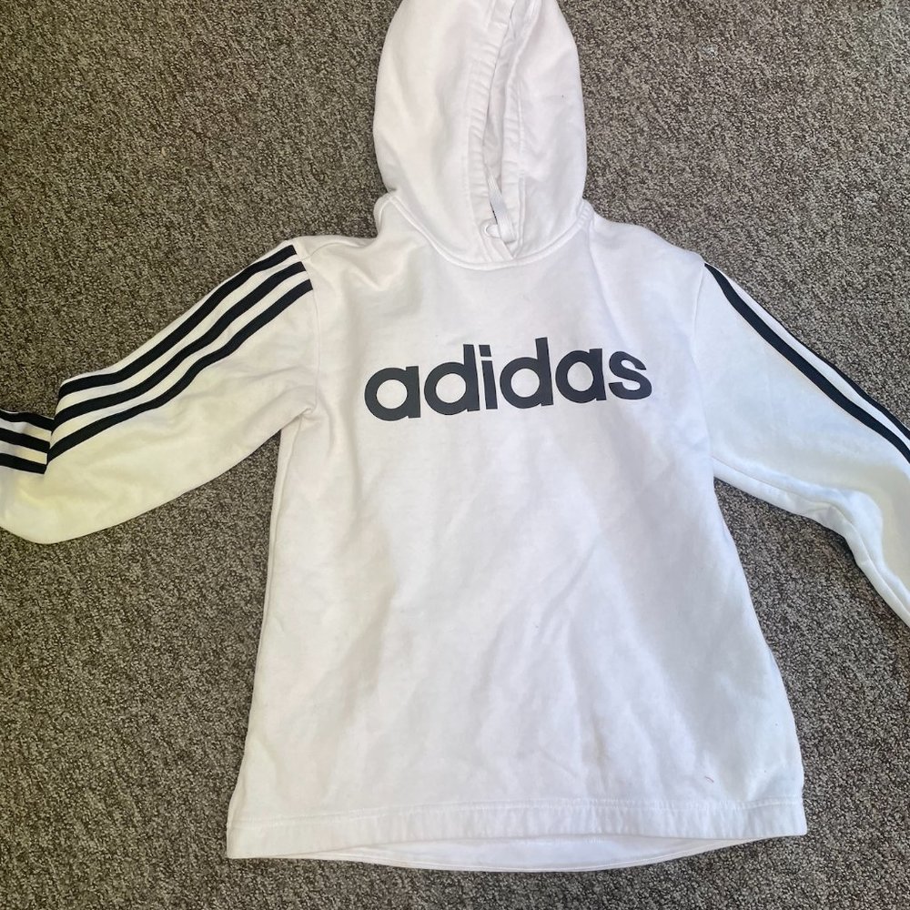 Women's White Adidas Sweatshirt